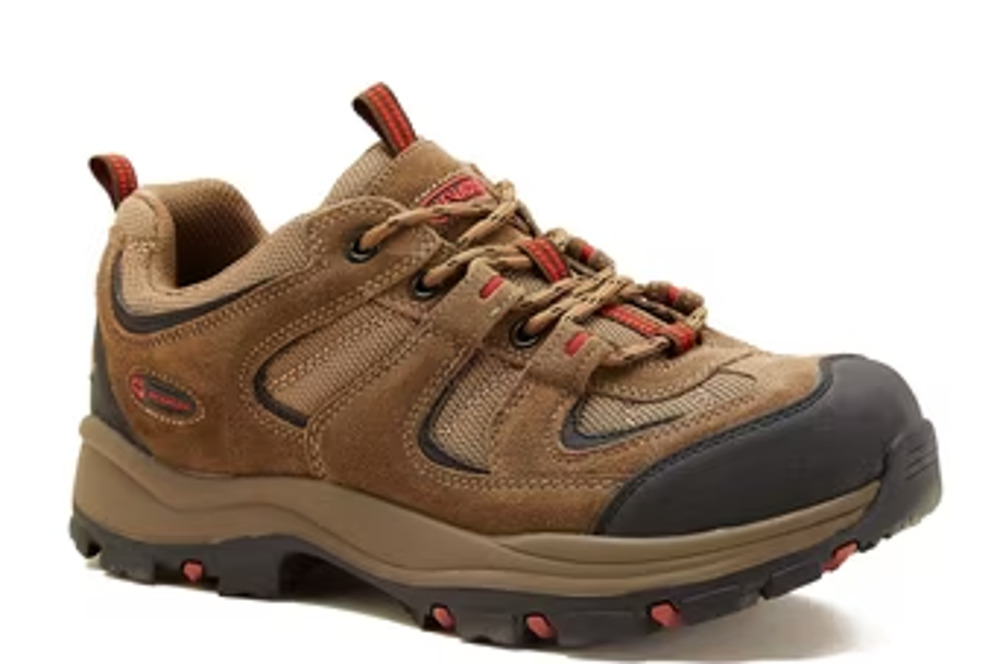 Nevados Mens Boomerang ll Low Hiking Sneaker US 13 Brown Red Suede GUC